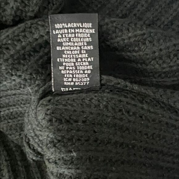 New Sanctuary Colorblock Knit Sweater - Black and Tan Size 1X - Picture 8 of 9